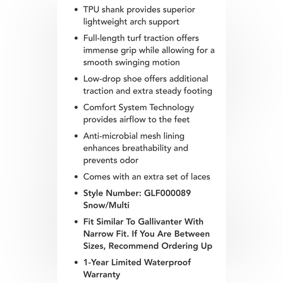 G/Fore Women’s G.112 Kiltie Golf Shoes-Snow/Multi-Size 7.5 NIB ⛳️🔥 - Picture 10 of 11